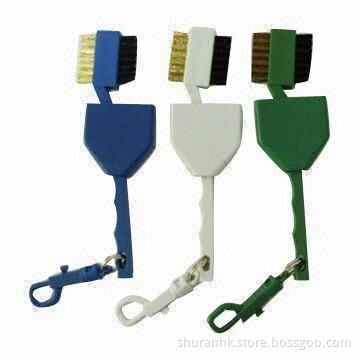 Golf Club Brushes with Hard Cover, Various Colors Available